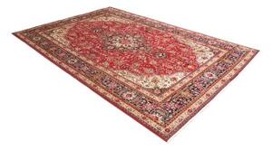 Tappeto Tabriz Stilizzato Rosso Blu Scuro 195x288 Cm
