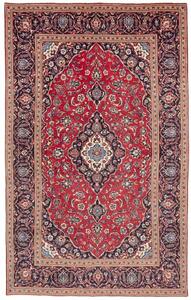 Tappeto Ardakan Medaglione Floreale Rosso Blu Scuro 197x312 Cm
