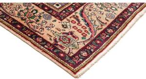 Tappeto Tabriz Medaglione Floreale Beige Blu 198x304 Cm