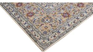 Tappeto Kashan Medaglione Floreale Avorio Beige 290x400 Cm