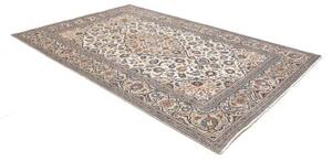 Tappeto Kashan Medaglione Floreale Avorio Blu 202x303 Cm
