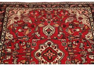Tappeto Hamadan Stilizzato Rosso Avorio 108x155 Cm