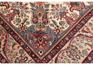 Tappeto Tabriz Medaglione Floreale Beige Blu 198x304 Cm