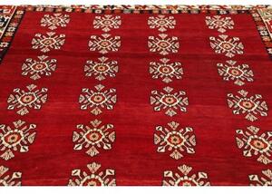 Tappeto Shiraz Stilizzato Rosso Avorio 208x300 Cm