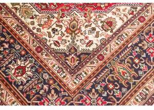 Tappeto Tabriz Stilizzato Rosso Blu Scuro 195x288 Cm