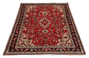 Tappeto Hamadan Stilizzato Rosso Avorio 108x155 Cm
