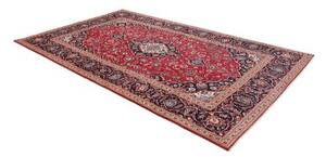 Tappeto Ardakan Medaglione Floreale Rosso Blu Scuro 197x312 Cm