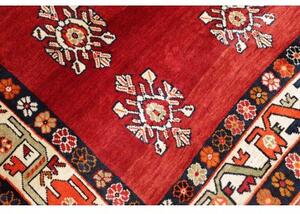 Tappeto Shiraz Stilizzato Rosso Avorio 208x300 Cm