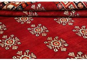Tappeto Shiraz Stilizzato Rosso Avorio 208x300 Cm