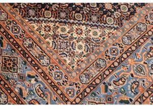 Tappeto Moud Medaglione Floreale Beige Blu Scuro 207x303 Cm