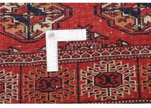 Tappeto Torkaman Stilizzato Rosso Blu Scuro 150x217 Cm