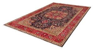 Tappeto Tabriz Medaglione Floreale Rosso Blu Scuro 204x300 Cm