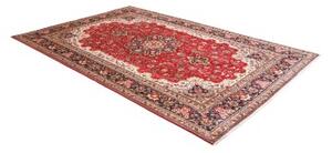 Tappeto Tabriz Medaglione Floreale Rosso Blu Scuro 200x300 Cm