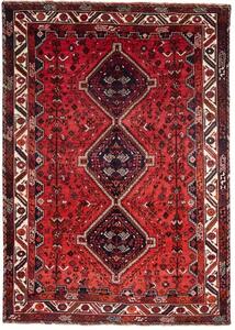 Tappeto Shiraz Stilizzato Rosso Blu Scuro 225x318 Cm