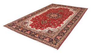 Tappeto Tabriz Medaglione Floreale Rosso Blu Scuro 200x300 Cm