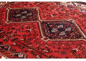 Tappeto Shiraz Stilizzato Rosso Blu Scuro 225x318 Cm
