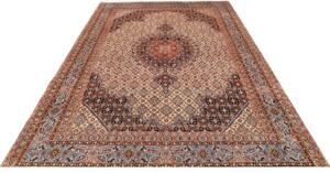 Tappeto Moud Medaglione Floreale Beige Blu Scuro 207x303 Cm