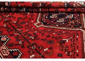 Tappeto Shiraz Stilizzato Rosso Blu Scuro 225x318 Cm