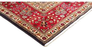 Tappeto Tabriz Medaglione Floreale Rosso Blu Scuro 204x300 Cm