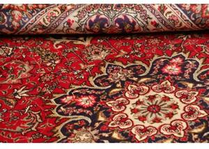 Tappeto Tabriz Medaglione Floreale Rosso Blu Scuro 200x300 Cm