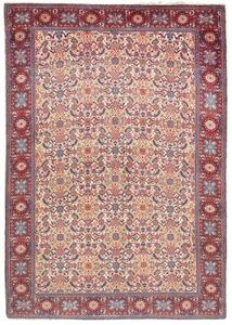Tappeto Sarough Stilizzato Rosso Beige 102x150 Cm
