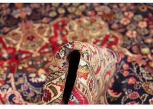 Tappeto Tabriz Medaglione Floreale Rosso Blu Scuro 204x300 Cm