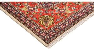 Tappeto Tabriz Medaglione Floreale Rosso Avorio 203x298 Cm