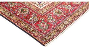 Tappeto Tabriz Medaglione Floreale Blu Notte Rosso 205x309 Cm