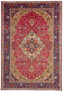 Tappeto Tabriz Stilizzato Rosso Blu Scuro 202x302 Cm