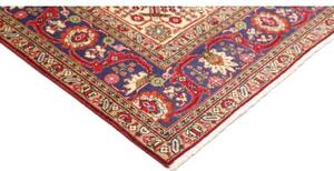 Tappeto Tabriz Medaglione Floreale Rosso Blu 197x292 Cm
