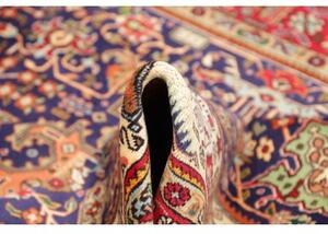 Tappeto Tabriz Stilizzato Blu Scuro Rosso 204x298 Cm