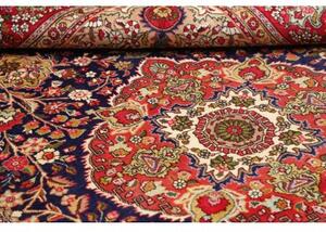 Tappeto Tabriz Medaglione Floreale Blu Notte Rosso 205x309 Cm