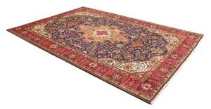 Tappeto Tabriz Stilizzato Blu Scuro Rosso 204x298 Cm
