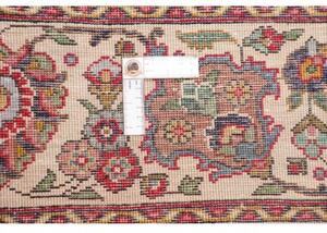 Tappeto Tabriz Medaglione Floreale Rosso Verde 222x292 Cm