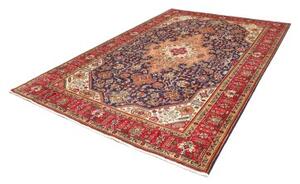 Tappeto Tabriz Stilizzato Blu Scuro Rosso 204x298 Cm