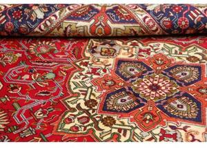 Tappeto Tabriz Stilizzato Rosso Blu Scuro 202x302 Cm
