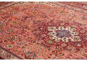Tappeto Tabriz Stilizzato Rosso Avorio 200x294 Cm