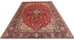 Tappeto Tabriz Stilizzato Rosso Blu 198x307 Cm