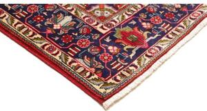 Tappeto Tabriz Stilizzato Rosso Blu Scuro 202x302 Cm
