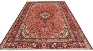 Tappeto Tabriz Stilizzato Rosso Avorio 200x294 Cm
