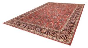 Tappeto Sarough Floreale Rosso Mattone Blu Scuro 283x398 Cm