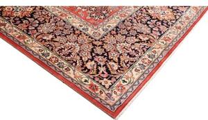Tappeto Sarough Floreale Rosso Mattone Blu Scuro 283x398 Cm