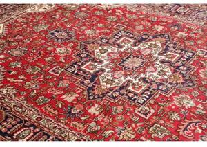 Tappeto Tabriz Stilizzato Rosso Blu Scuro 200x293 Cm