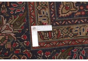 Tappeto Tabriz Medaglione Floreale Rosso Scuro Blu Scuro 247x356 Cm