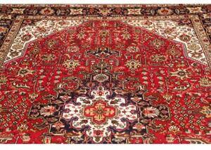 Tappeto Tabriz Stilizzato Rosso Blu Scuro 195x298 Cm