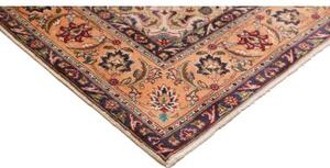 Tappeto Tabriz Medaglione Floreale Avorio Terracotta 198x294 Cm