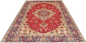 Tappeto Tabriz Stilizzato Rosso Blu 200x282 Cm
