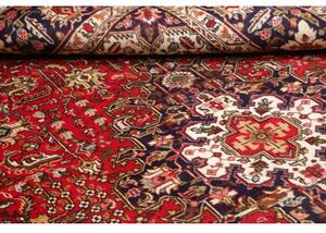 Tappeto Tabriz Stilizzato Rosso Blu Scuro 195x298 Cm