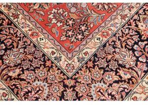 Tappeto Sarough Floreale Rosso Mattone Blu Scuro 283x398 Cm