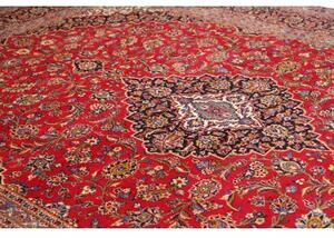 Tappeto Ardakan Medaglione Floreale Rosso Blu Scuro 288x395 Cm
